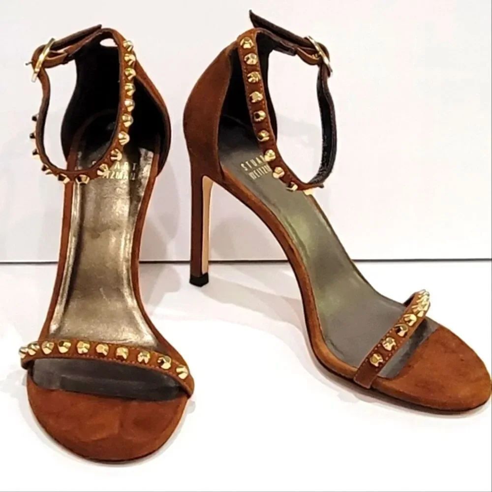 Stuart Weitzman brown suede nudist sz 6